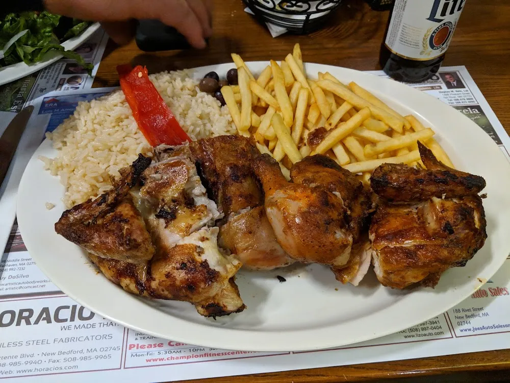 Whole Frango Chicken with Fries and Rice